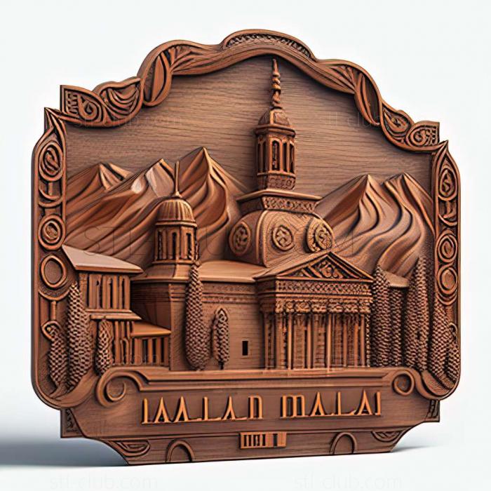 3D мадэль Битола в Северной Македонии (STL)